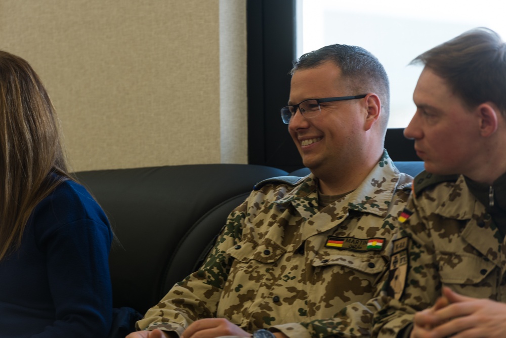Coalition Advisors Assess Peshmerga Logistics Hub
