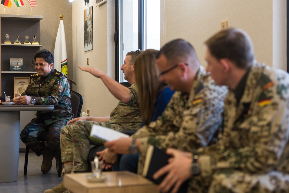 Coalition Advisors Assess Peshmerga Logistics Hub