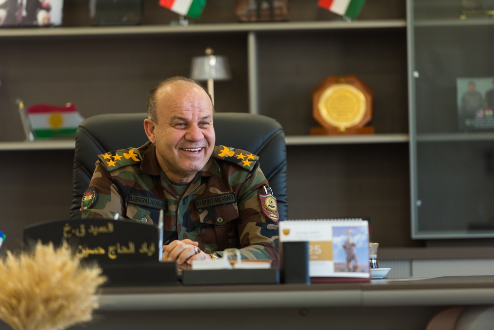 Coalition Advisors Assess Peshmerga Logistics Hub