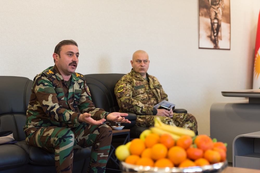 Coalition Advisors Assess Peshmerga Logistics Hub