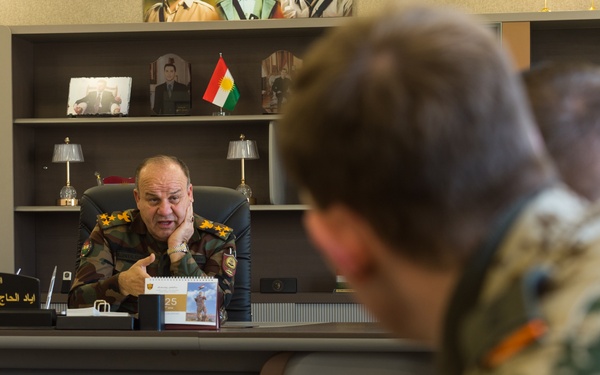 Coalition Advisors Assess Peshmerga Logistics Hub