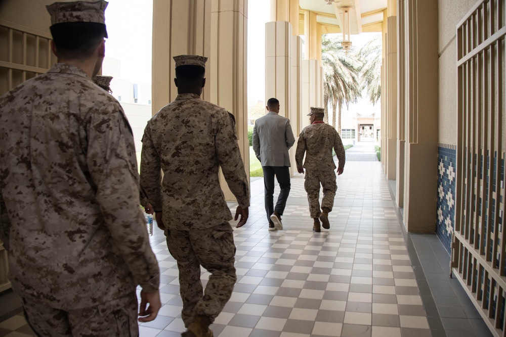 SMMC Ruiz visits U.S. Embassy Kuwait