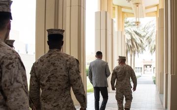 SMMC Ruiz visits U.S. Embassy Kuwait