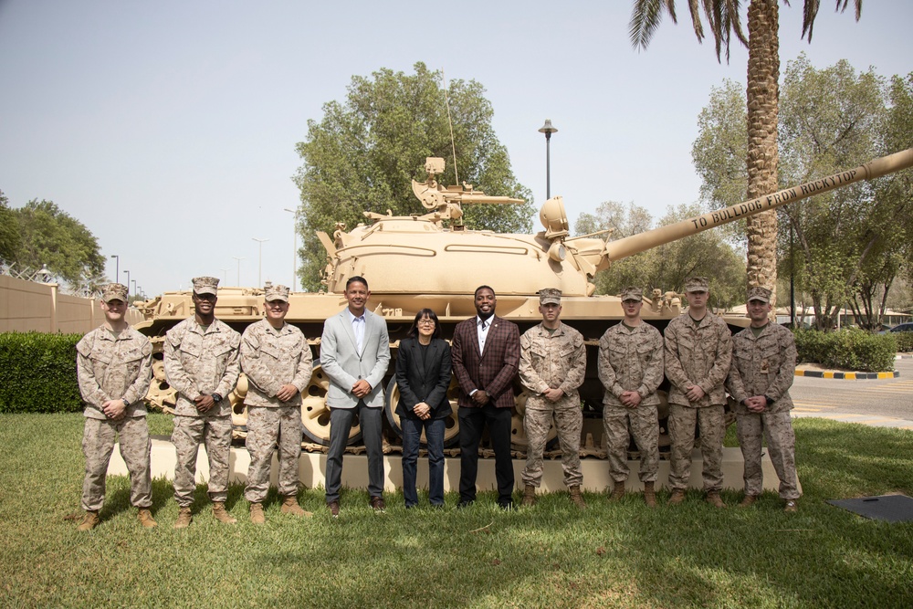 SMMC Ruiz visits U.S. Embassy Kuwait