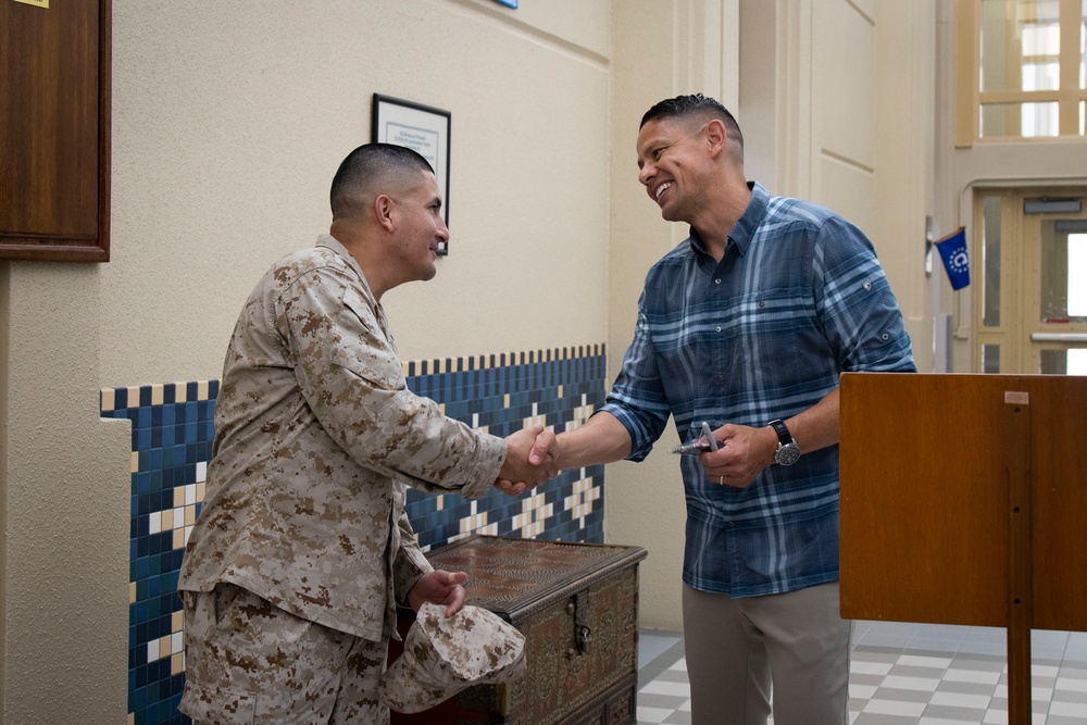 SMMC Ruiz visits U.S. Embassy Kuwait