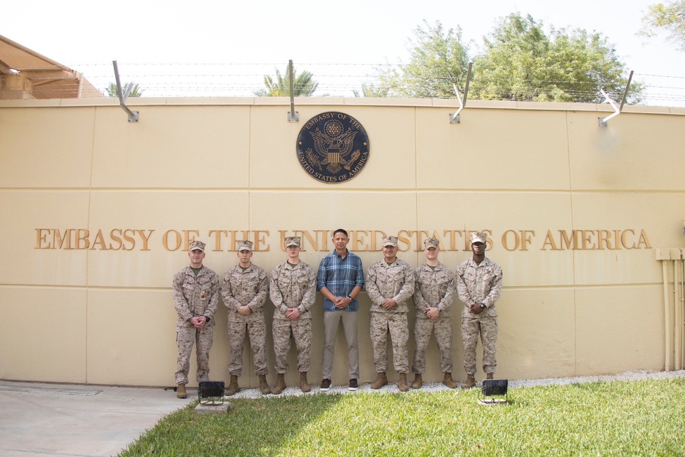 SMMC Ruiz visits U.S. Embassy Kuwait