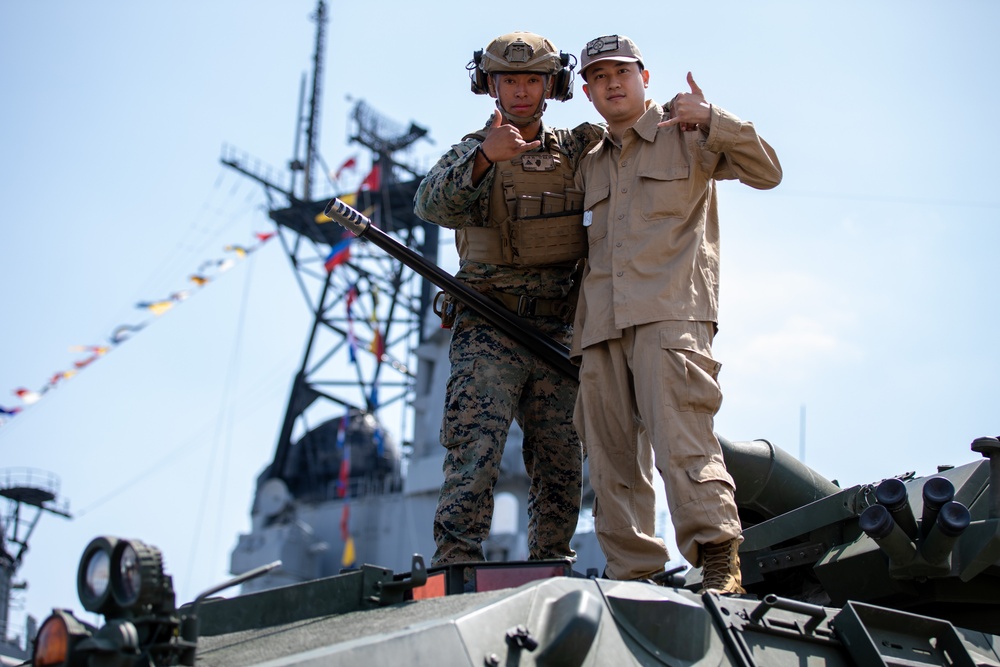 U.S. Service Members Host Expo at USS Iowa Museum for Los Angeles Fleet Week