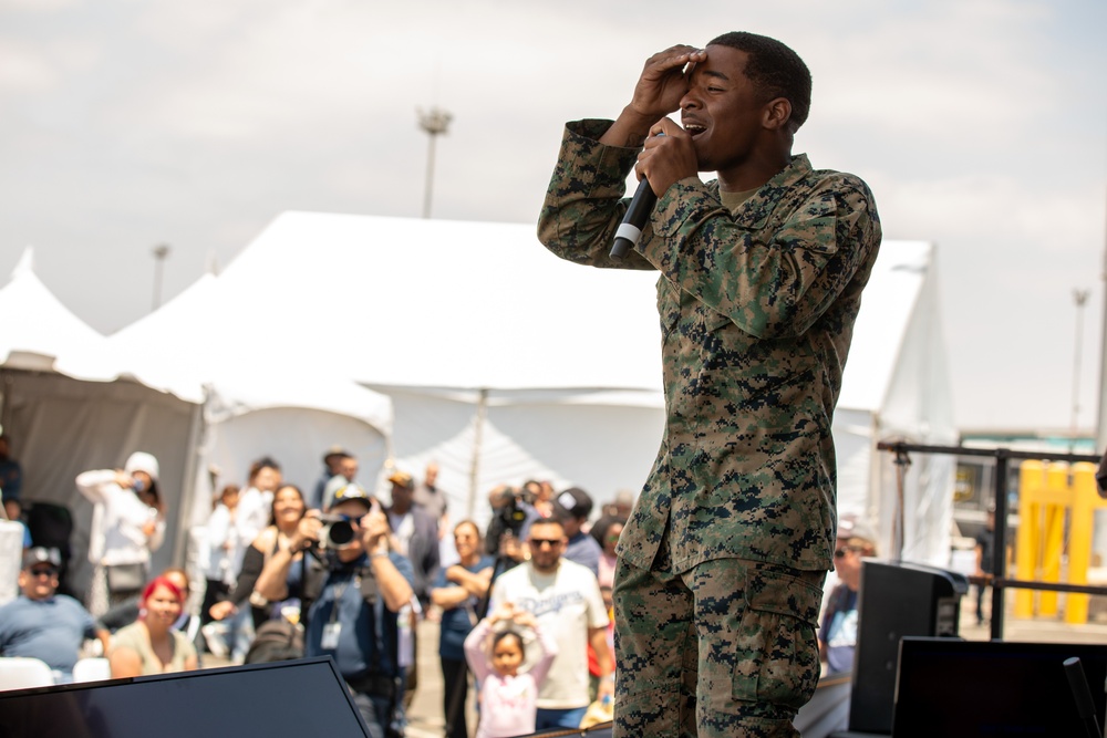U.S. Service Members Host Expo at USS Iowa Museum for Los Angeles Fleet Week