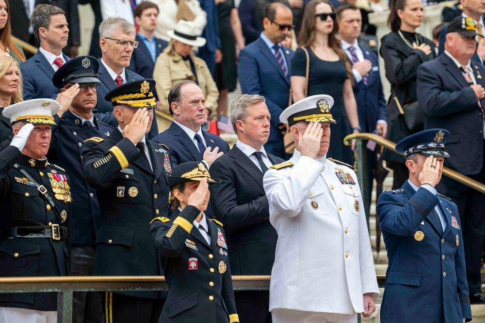 Secretary of the Army, Hon. Dan Driscoll, attends the 157th National Memorial Day Observance at Arlington National Cemeter.