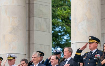 Secretary of the Army, Hon. Dan Driscoll, attends the 157th National Memorial Day Observance at Arlington National Cemeter.