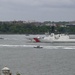 U.S. Coast Guard and Navy vessels participate in the Parade of Ships for Fleet Week New York 2025