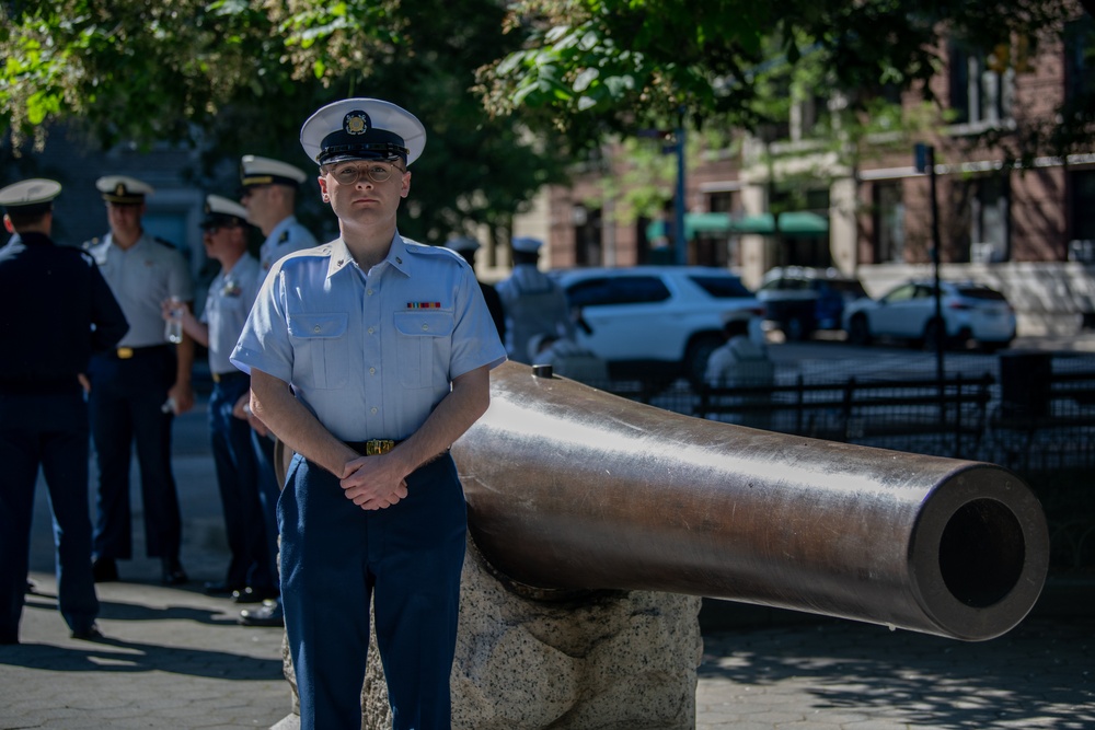 FWNY25; U.S. Marines and Sailors hold wreath laying ceremony