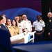 Service members of the U.S. Coast Guard,  Navy and Marine Corps ring the Nasdaq Opening Bell at the MarketSite in Times Square, officially marking the start of the trading day during Fleet Week New York 2025