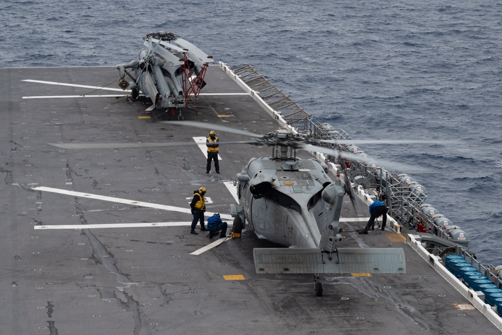 USS America (LHA 6) Conducts Flight Operations