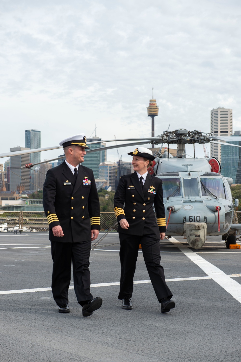 Blue Ridge and Royal Australian Navy Talk with Australian Media