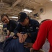 Sailors conduct Tactical Combat Casualty Care training aboard USS America (LHA 6)