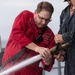 George Washington Sailors test AFFF system