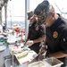 U.S. service members compete in Galley Wars during LA Fleet Week