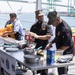 U.S. service members compete in Galley Wars during LA Fleet Week