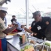 U.S. service members compete in Galley Wars during LA Fleet Week