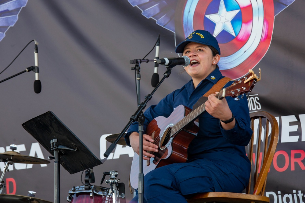 Service Members Perform at a Talent Show during LA Fleet Week