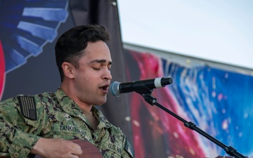 Service Members Perform at a Talent Show during LA Fleet Week