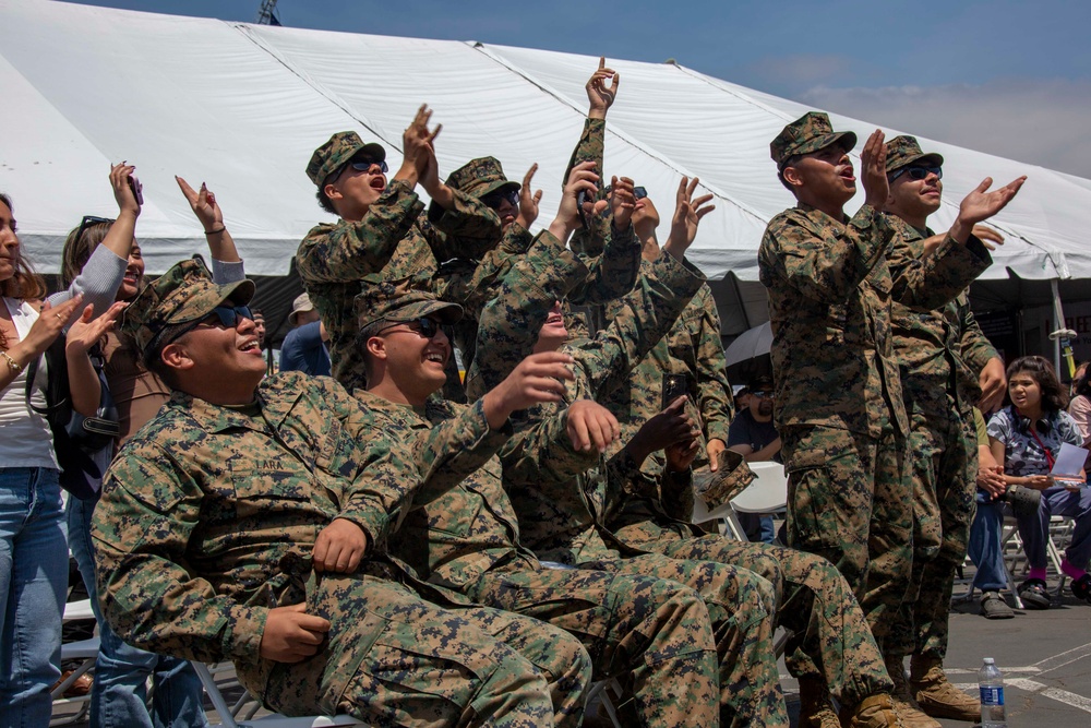 Service Members Perform at a Talent Show during LA Fleet Week