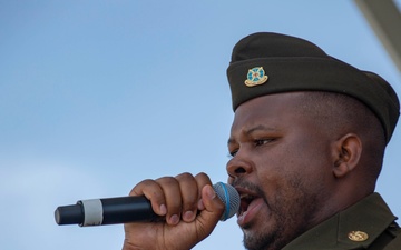 Service Members Perform at a Talent Show during LA Fleet Week
