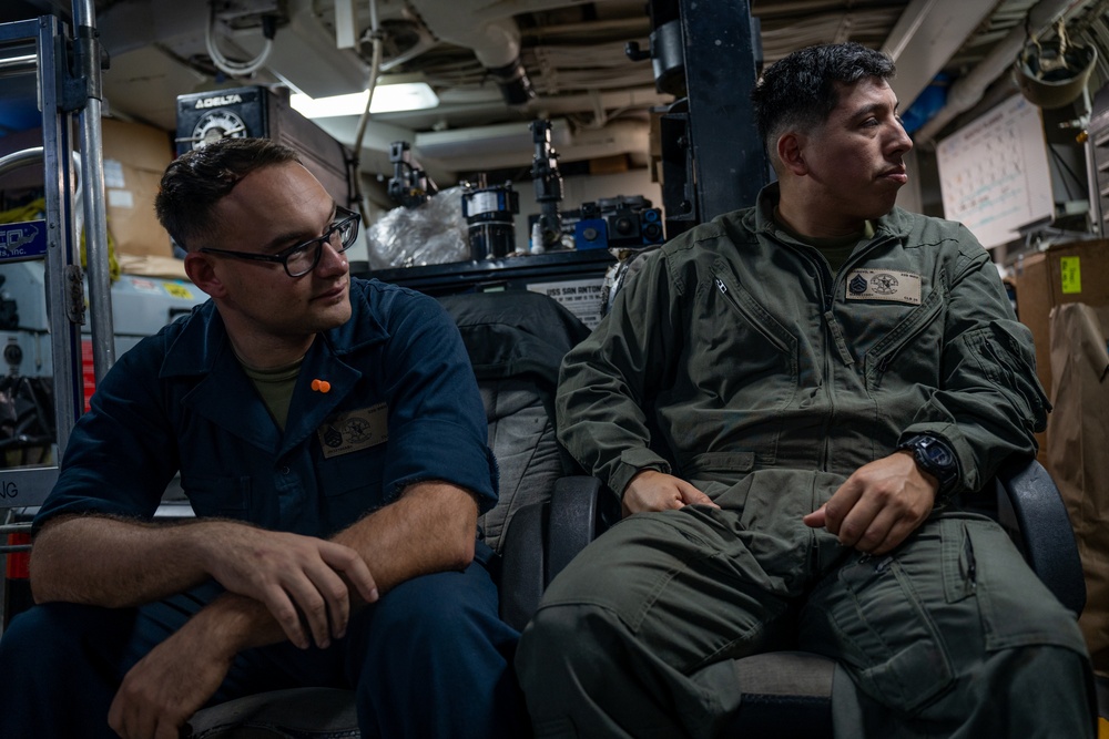 22nd MEU | CLB-26 Turn Wrenches with USS San Antonio Sailors