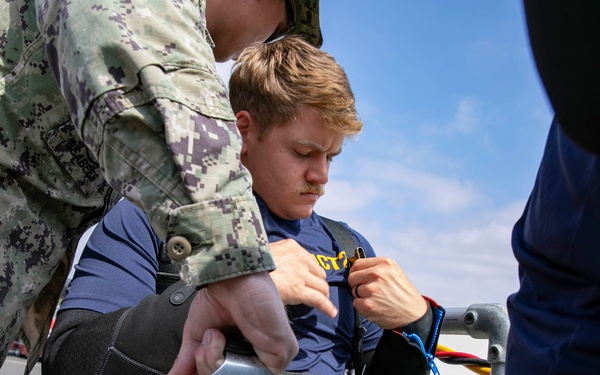 U.S. Navy Underwater Construction Mechanics at LA Fleet Week