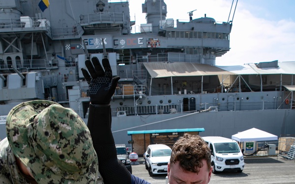 U.S. Navy Underwater Construction Mechanics at LA Fleet Week