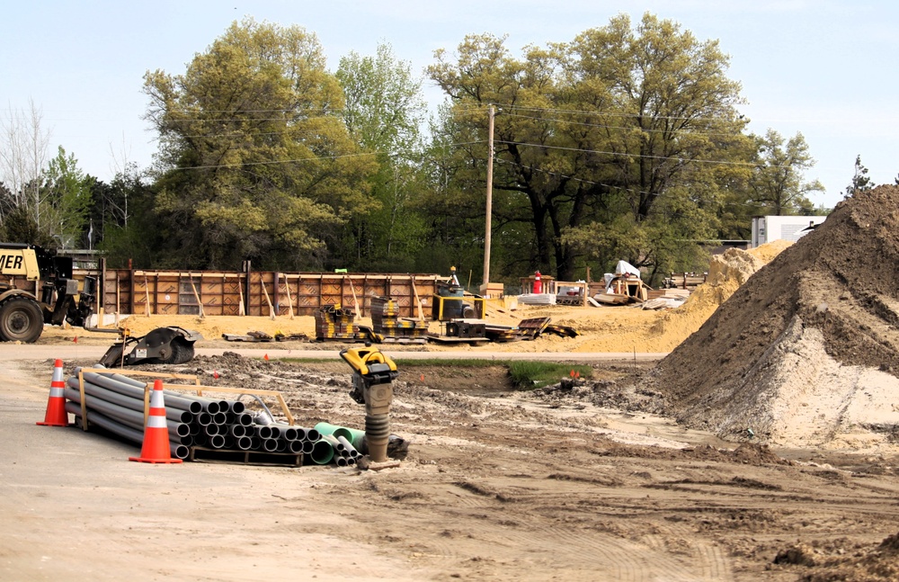 Progress in May 2025 on $55.75 million Collective Training Officers Quarters Project at Fort McCoy