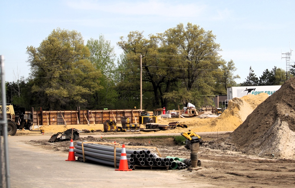 Progress in May 2025 on $55.75 million Collective Training Officers Quarters Project at Fort McCoy