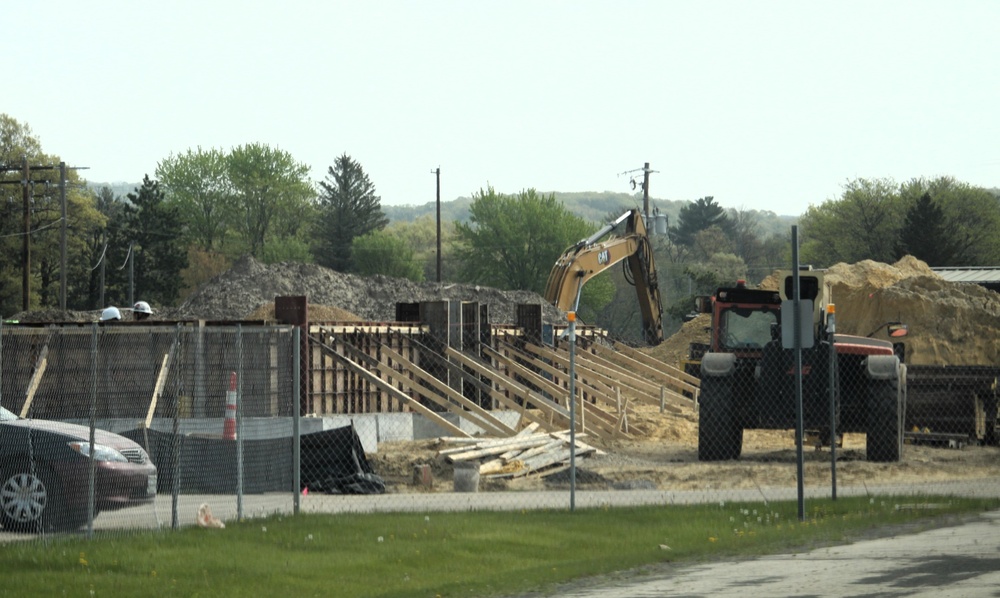 Progress in May 2025 on $55.75 million Collective Training Officers Quarters Project at Fort McCoy