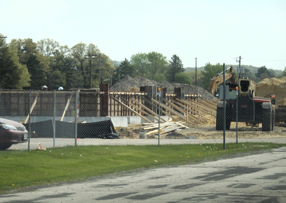 Progress in May 2025 on $55.75 million Collective Training Officers Quarters Project at Fort McCoy