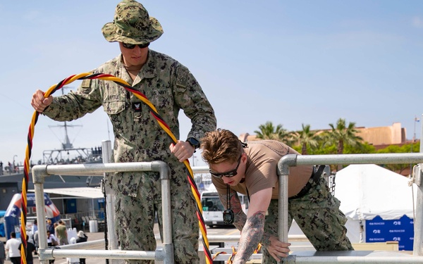 U.S. Navy Underwater Construction Mechanics at LA Fleet Week