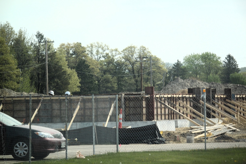 Progress in May 2025 on $55.75 million Collective Training Officers Quarters Project at Fort McCoy