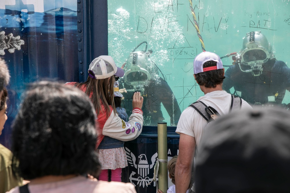 U.S. Navy Underwater Construction Mechanics at LA Fleet Week