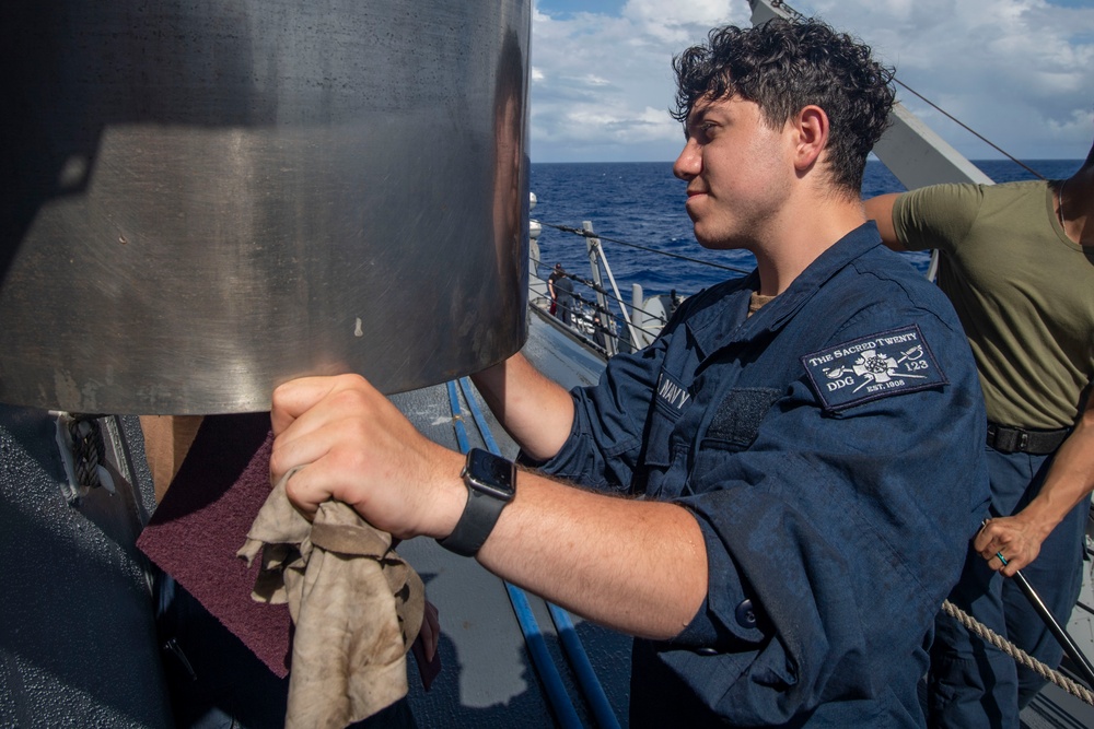Sailor Partcipates in Freshwater Washdown