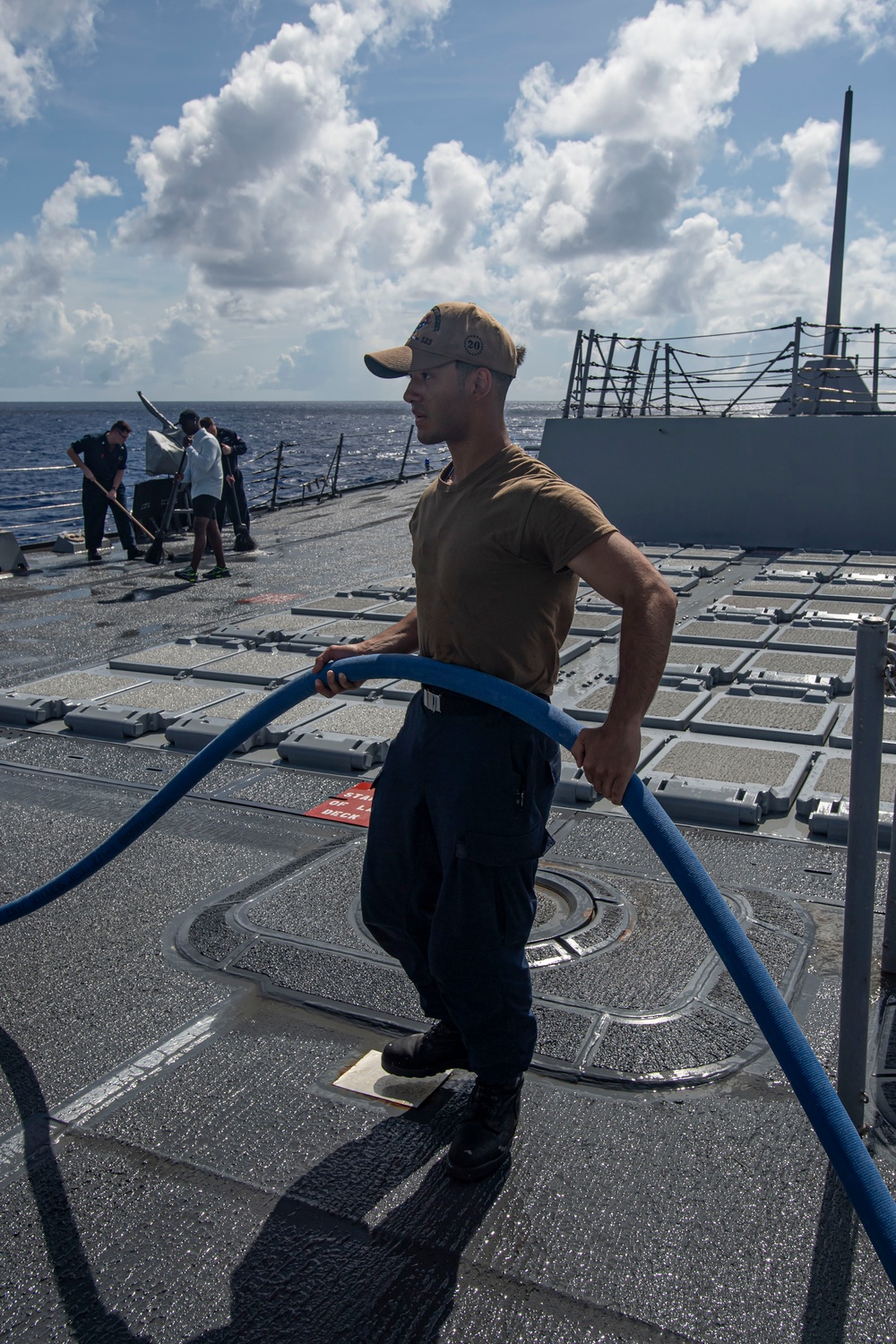 Sailor Partcipates in Freshwater Washdown