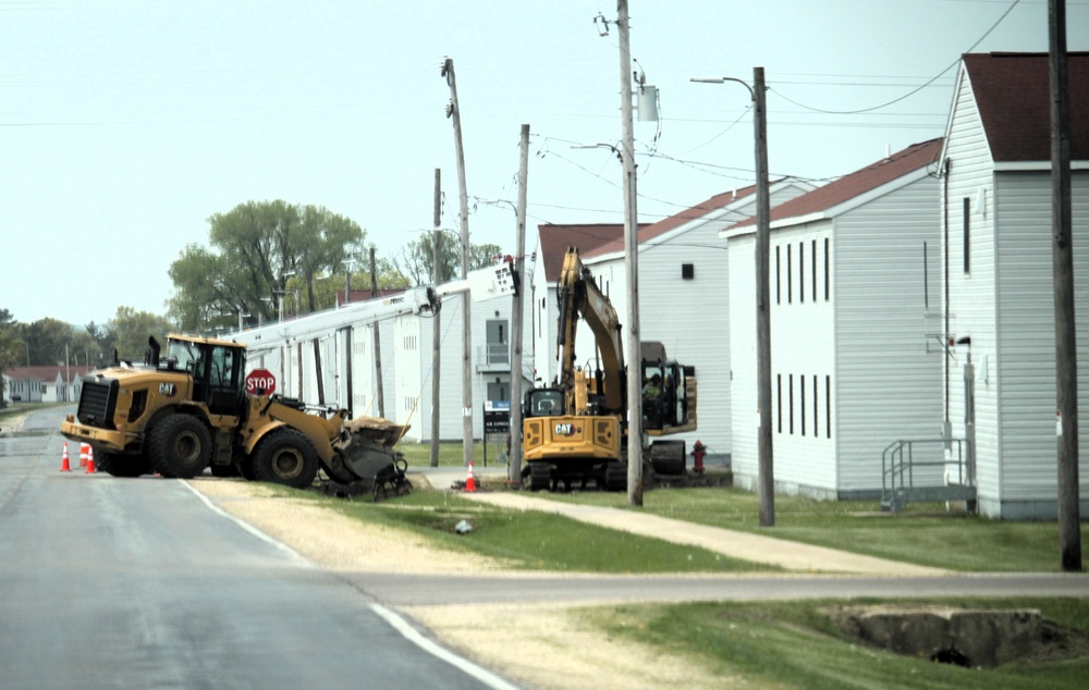 Infrastructure work at Fort McCoy