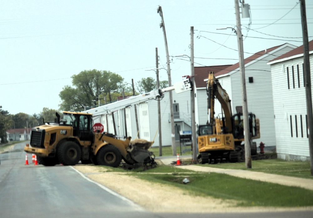 Infrastructure work at Fort McCoy