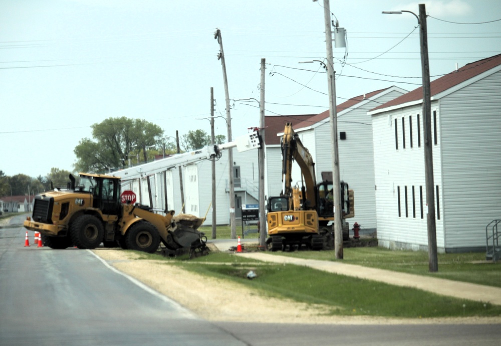 Infrastructure work at Fort McCoy