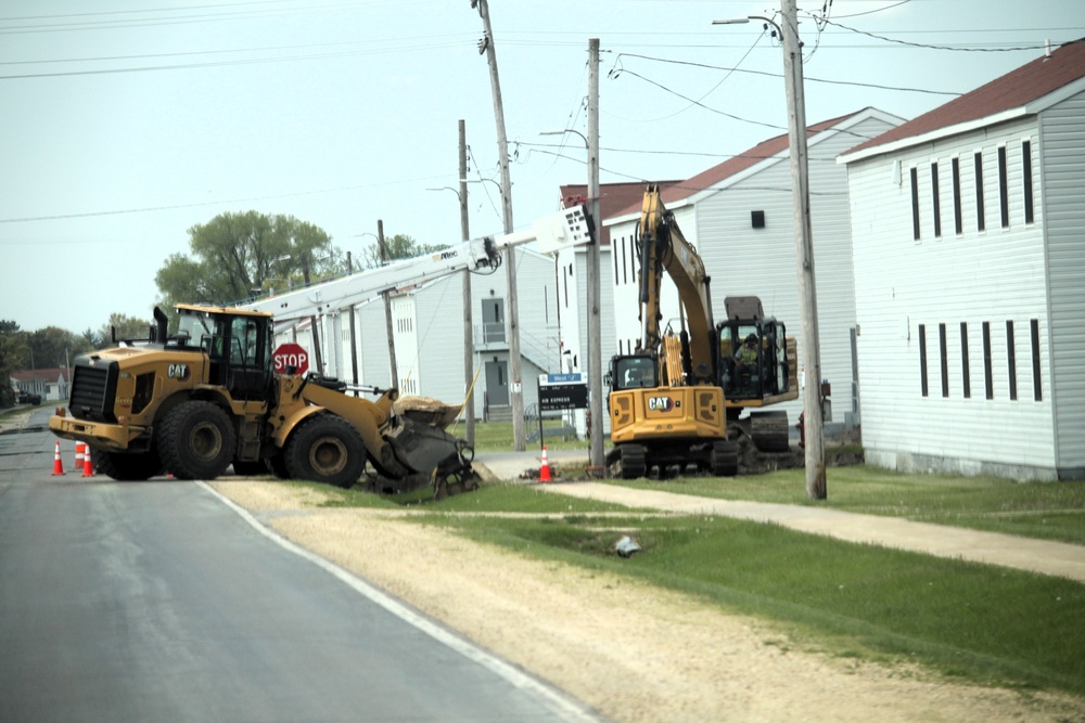 Infrastructure work at Fort McCoy