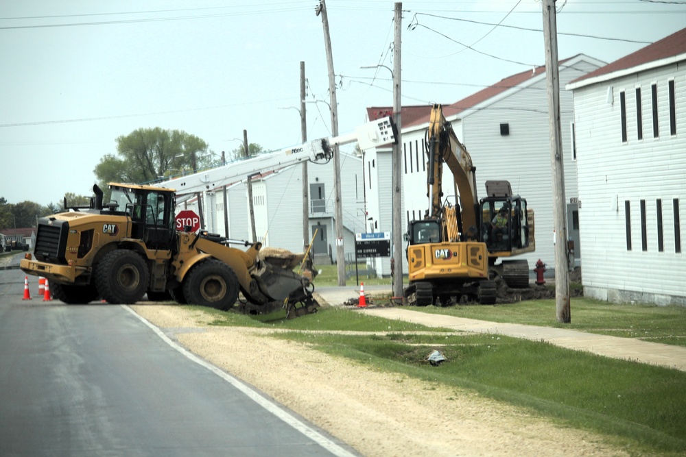 Infrastructure work at Fort McCoy