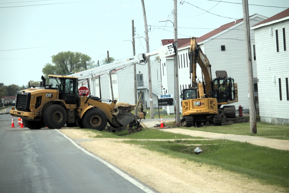 Infrastructure work at Fort McCoy