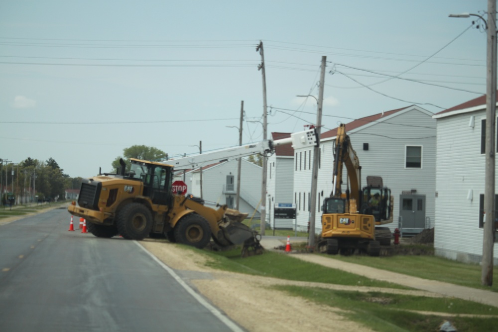 Infrastructure work at Fort McCoy