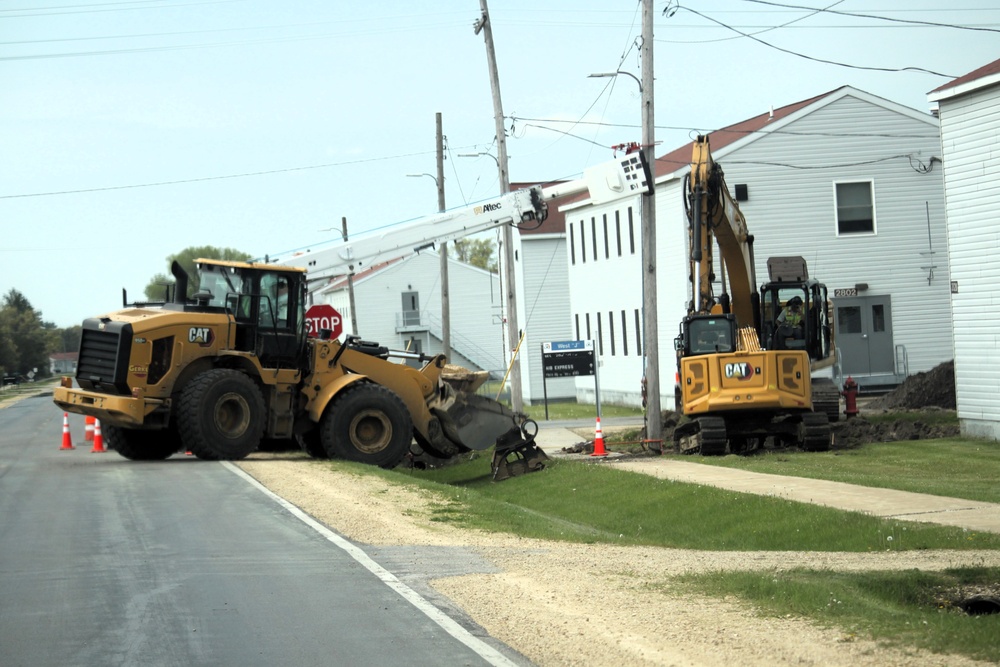 Infrastructure work at Fort McCoy