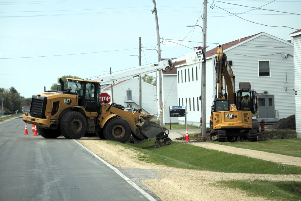 Infrastructure work at Fort McCoy