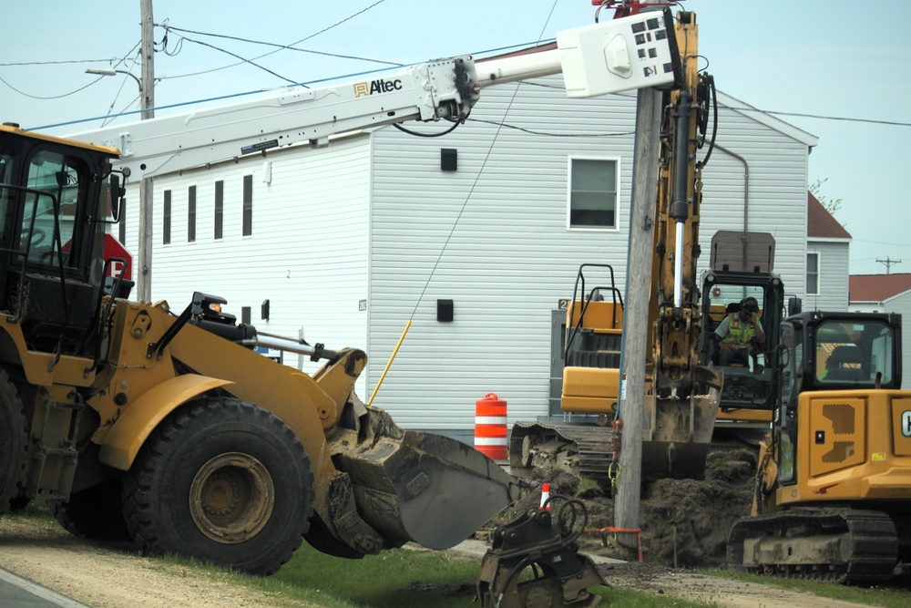 Infrastructure work at Fort McCoy